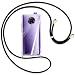 Produktbild mtb more energy® Handykette kompatibel mit Xiaomi Poco F2 Pro, Redmi K30 Pro/Ultra (6.67'') - schwarz/Gold - Smartphone Hülle zum Umhängen - Anti Shock Strong Strong TPU Case