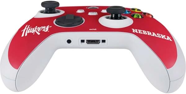 Skinit Decal Gaming Skin Compatible with Xbox Series S Controller - Officially Licensed University of Nebraska Red Design