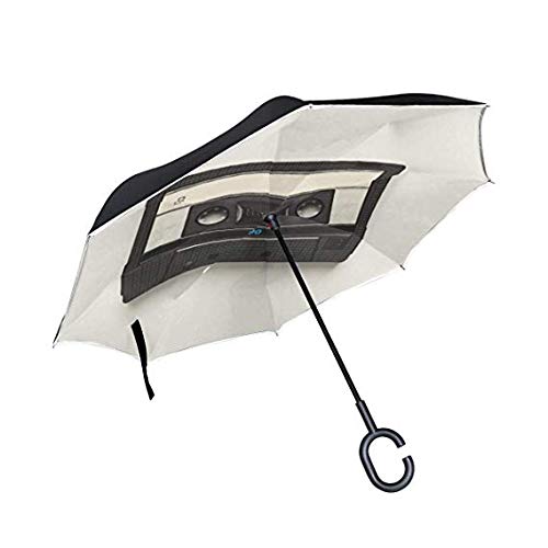 Fini les sièges de voiture mouillés grâce au double parapluie inversé anti-UV coupe-vent