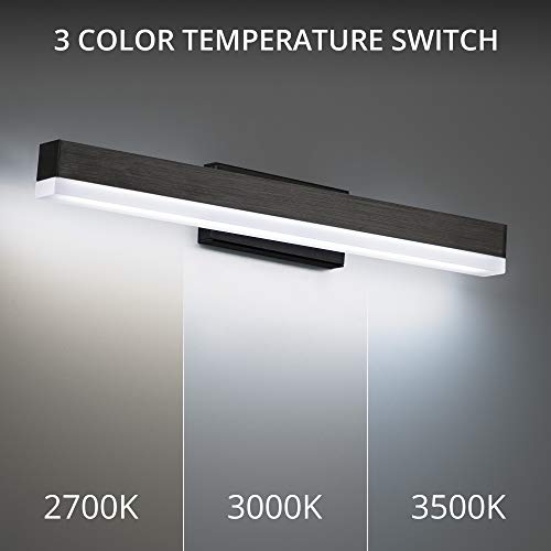 Image of WAC Lighting dweLED, Styx 37in LED Bathroom Vanity or Wall Light 3-CCT 2700K-3000K-3500K Set to 3000K in Black