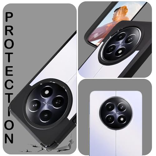 Image of A rtistque Hard Clear Back Cover Case for Realme Narzo 70x 5G / N65 / Realme 13 /12 / 12X 5G / C65 5G |Shockproof TPU|Stylish Protective Design|Realme 12 5G / 12X 5G /Realme 13 5G ack Cover-Transparent