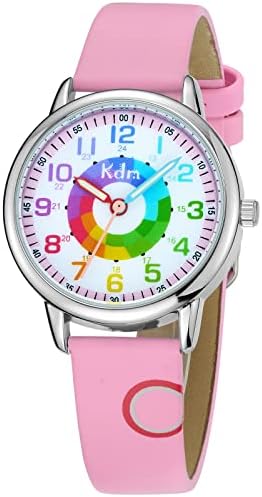 KDM Kids Watch Girls Waterproof Watch Kids Learning 3D Cartoon Kids Analogue Watches for Girls & Boys Children Sports Time Teaching Watches Birthdays Gifts