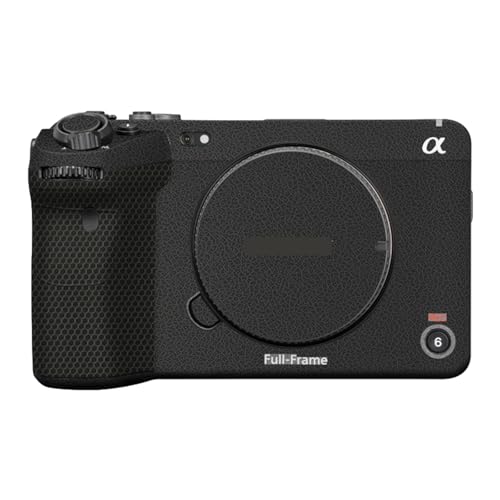 Film protection Sony FX3 aspect cuir noir pour reportage et documentaire