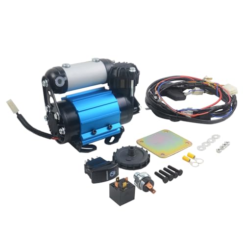 Enocos CKMA12 12V On-Board High Performance Single Air Compressor Fits for Inflating Tires Air Lockers Locking Differentials Pneumatic Tools etc