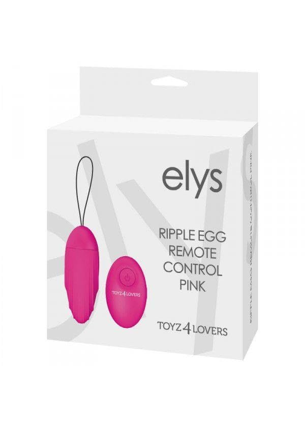Ovetto vibrante elys ripple egg remote control pink