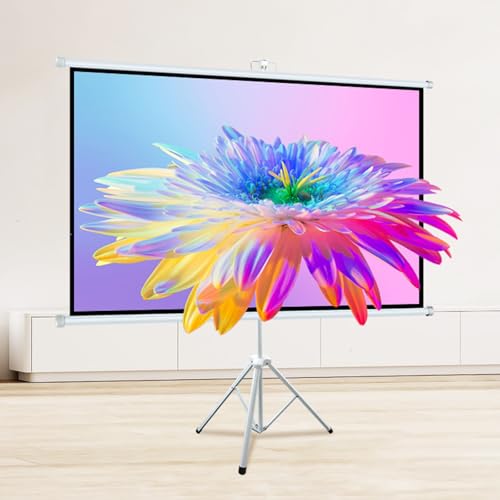 Pantalla portátil para proyector con soporte trípode 72 pulgadas 16:9