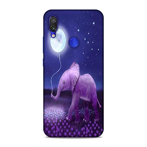 Image of Printed Mobile Back Hard Case Cover for Redmi Note 7 / 7S / 7 Pro | Animal Love, Cute Baby Elephant, Moon Balloon, Night Love -2200