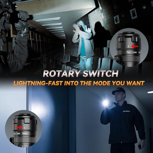 Sofirn SK1 LED Tactical Torch with Magnetic Rotary Switch USB C Rechargeable EDC Torch 1300 Lumens, 479M max, 6 Light Modes for Outdoor Camping Emergencies Rescue Hunting - Image 4