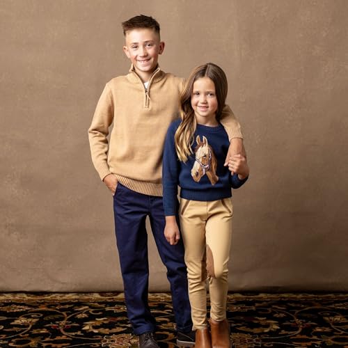Image of Hope & Henry Girls' Ponte Riding Pants