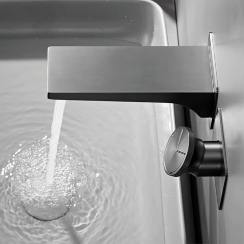 Robinet de lavabo double commande chaud-froid encastrable Feng Shui