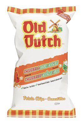 Old Dutch Cheddar & Sour Cream Flavoured Potato Chips 255g {Imported from Canada}