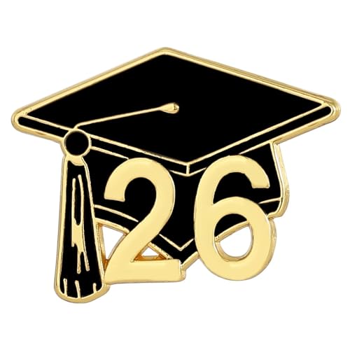 Image of Graduation Enamel Lapel Pins Class of 2026 Graduation Caps Brooches Gifts Souvenir Emblem Badges Diploma Brooche for High College Teacher School Vacation Accessories