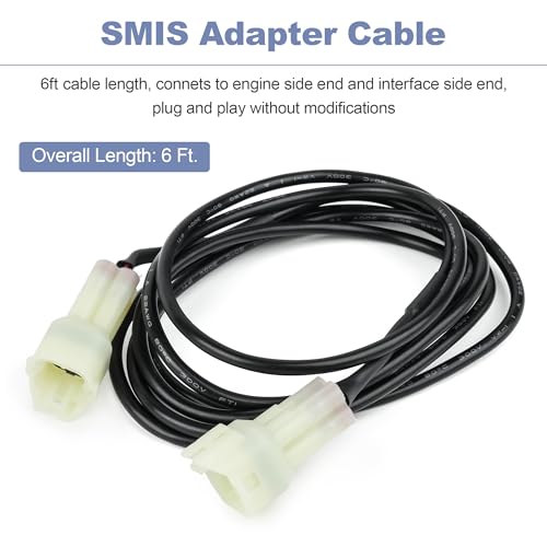 Image of SMIS Digital Analog Gauge to SDS ECU Adapter Cable Wiring Harness Compatible with NMEA 2000 SMG4 for Suzuki Outboard DF40-300 990C0-88136 990C088136 (Pack of 3)