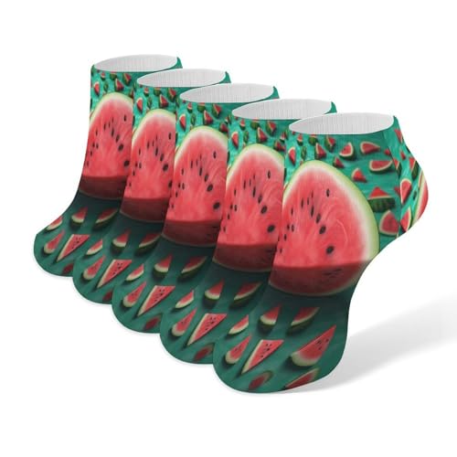 Calcetines de algodón de corte bajo Dream Watermelon con ajuste premium