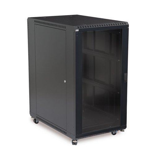 Linier Glass and Glass Doors Server Cabinet Size: 22U