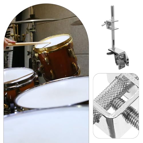 Abrazadera ajustable para cowbell con soporte para batería miniatura 7
