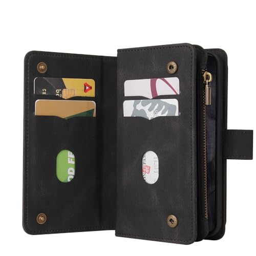 Étui portefeuille Google Pixel 8 rouge housse clapet protection - 6