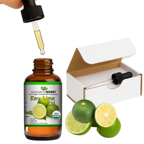 Aceite esencial orgánico de lima clave Mayan's Secret 1oz miniatura 1