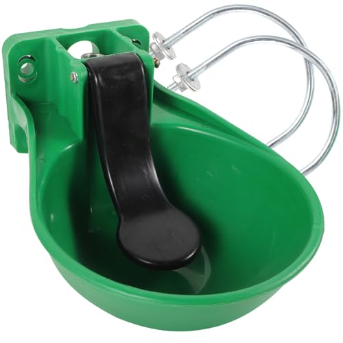 Abaodam 1Juego Tazón Automático de Agua para Ganado Cuenco de Comedero Conveniente para Vacas y Ovejas de Limpiar y Instalar Con Válvula de Flotador
