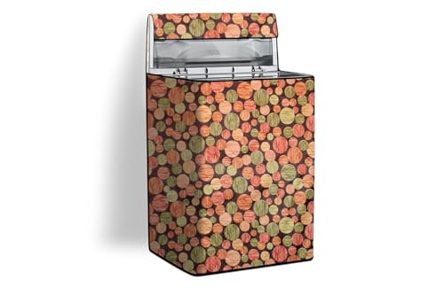Image of Stylista Washing Machine Cover Compatible for Godrej 6.5 Kg Fully-Automatic Top Loading WT EON 651 PFH, Abstract Pattern Multicolor