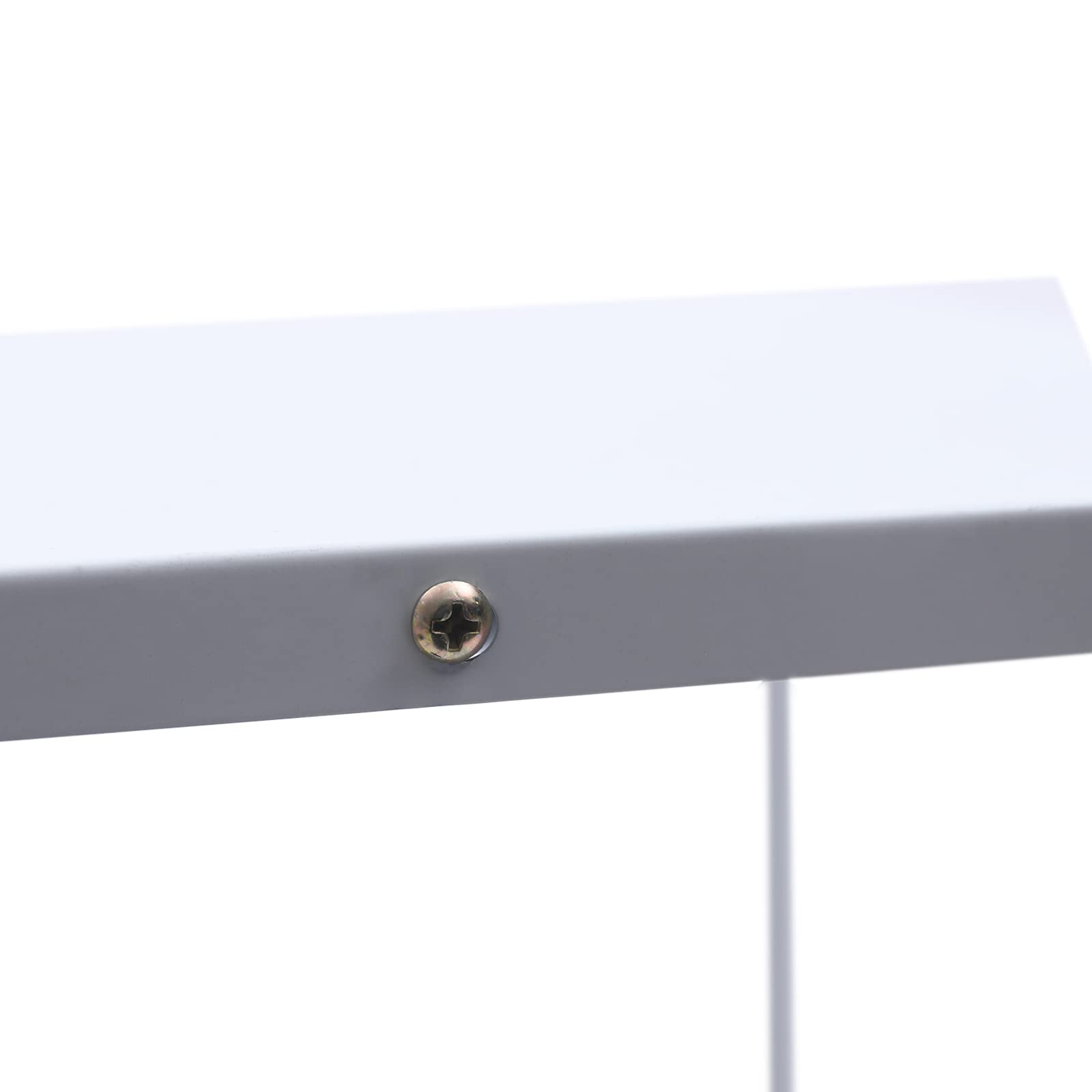 4 soportes de metal para flores, color blanco