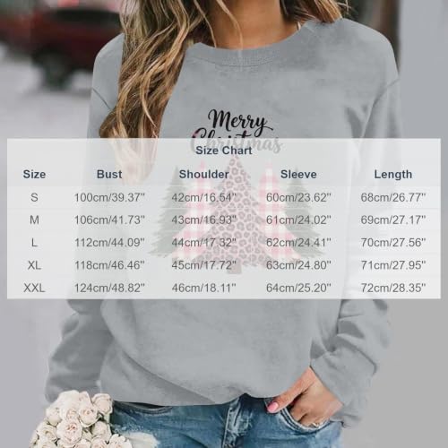 Christmas Sweatshirts for Women Long Sleeve Xmas Graphic shirts - image 4