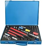 Sxnmmweu Set Chiavi Dinamometriche 33 Pezzi – 1/4' 3/8' 1/2', 2-230 Nm, Acciaio Cr-V, Precisione ±3%, 72 Denti, Doppia Scala – Incl. Adattatori, Dadi, Prolunghe – per Auto, Moto, Bici, Camion