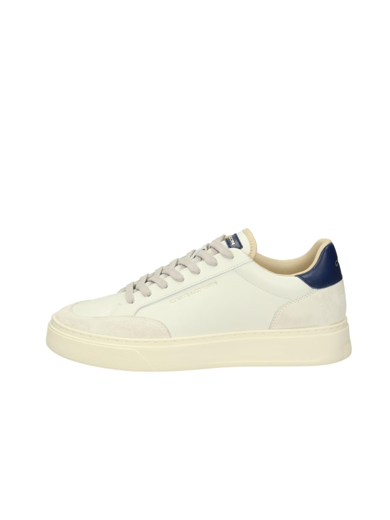 Crime London Eclipse Men's Sneaker in Blue Perforated Nubuck