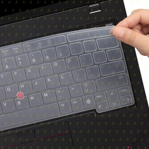 Image of RAYA Silicone Keyboard Cover for Lenovo Thinkpad E14 (Gen7) Thinkpad L14 (Gen6) Thinkpad T14 (Gen5 /Gen6) Thinkpad P14s (Gen5 /Gen6) Laptops [Will NOT FIT for Other Gen Model of Thinkpad] (Transparent)