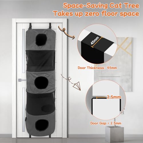 Árbol para Gato de 5 Niveles Colgante para Puerta miniatura 6