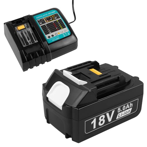 Batería y Cargador para Makita LXT ASUNCELL 18 V 5,0 Ah batería D...