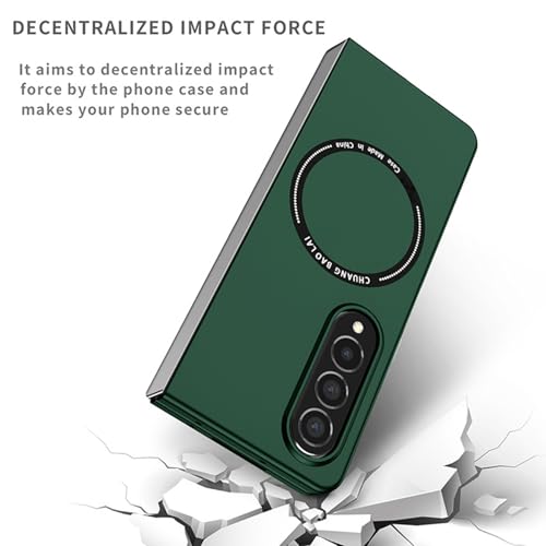 Coque Samsung Galaxy Z Fold 7 magnétique et antichoc en PC mat vert - 7