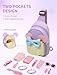 Kindergarten Graduation Gifts, Birthday Gifts for 3 4 5 6 7 8 Year Old Little Girl, Toddler Purse Kids Travel Essentials, Girls Stuff Fashion Sling Crossbody Bag Adjustable Fanny Pack for Vacation