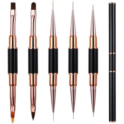 WLLHYF Double-Ended Nail Art Brushes Set Cover