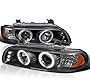 SPEC-D TUNING LED Projector Headlights Black Compatible with 1996-2003 BMW E39 5-Series All Without OE Xenon Headlights Left + Right Pair Headlamps Assembly
