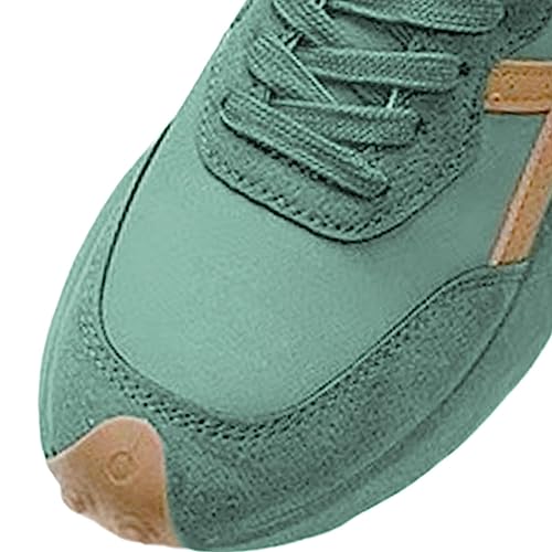 UGPLM Sapatos casuais femininos tênis femininos sapatos de caminhada leve antiderrapante couro PU pa