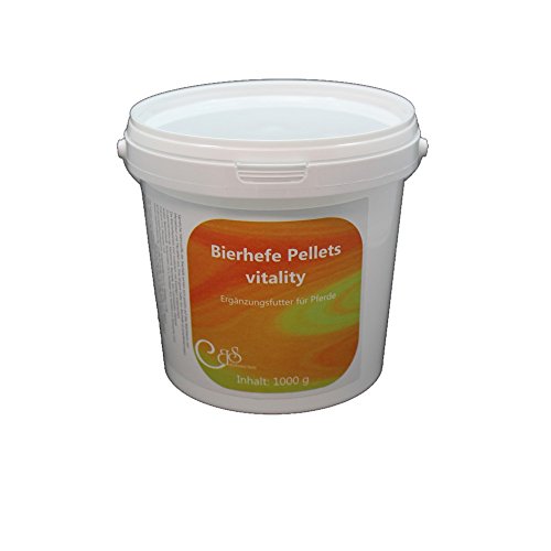 Bierhefe Pellets Vitality - mit Klinoptilolith, Fellwechsel, Vitamin B, Ergänzungsfutter für Pferde (1000 g)