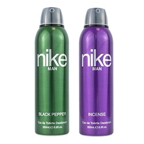 Image of Nike Unisex Black Pepper + Incense Deodorant Spray For Man Pack Of 2 (200Ml Each)