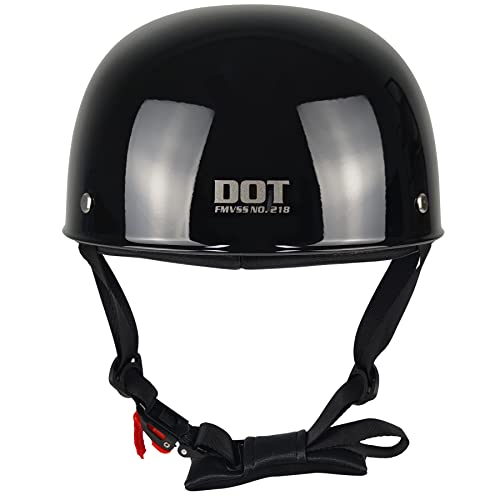 Myleisure Vintage Baseball Cap Motorcycle Helmet - Dot Approved Helmet For Men And Women - Includes Gloves And Neck Gaiter - Ideal For Moped, Skateboard, And Street Cruiser #TOP3