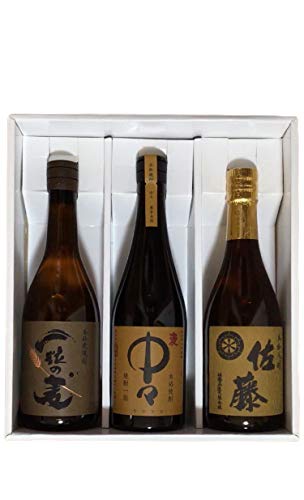 中々（麦）720ml・佐藤 麦 720ml・一粒の麦 720ml 飲み比べ3本セット 特選酒箱入りギフトセットのサムネイル