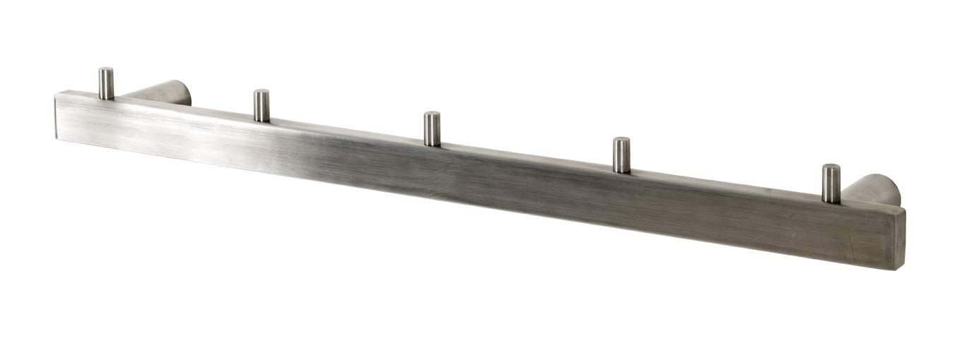 HAKU Wardrobe Stainless Steel, Stainless Steel - Dim.: W 46 cm X H 4 cm X D 6 cm, Style: Modern