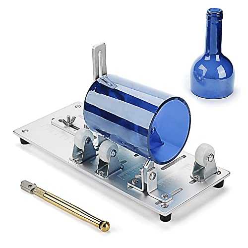 Glass Bottle Cutter, MadxfroG, Bottle Cutters to Make Glasses New Upgrade Glass Cutter for Bottles, with Adjustable Precise Scale Wine Bottle Cutter Kit (Thicken)