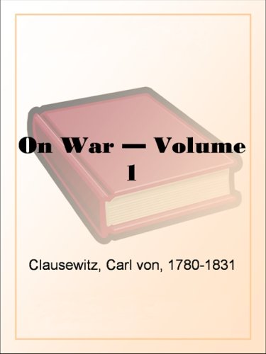 Cover of On War — Volume 1