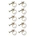 Pissente 10Pcs Double Wire Hose Clamps, 29mm 25-29mm Zinc Plated Steel Heavy Duty Water Hose Clamp for Plumbing, Automotive, Marine and Industrial Use