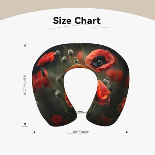 Almohada de Viaje con Soporte para Cuello y Estampado Floral miniatura 5