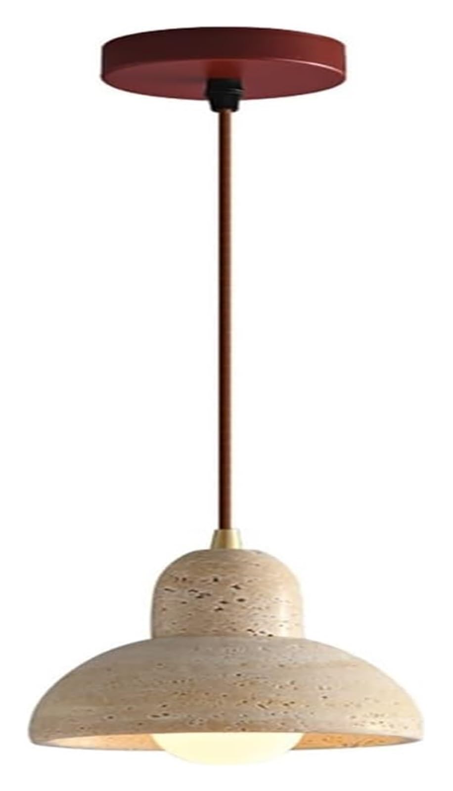 Suspension créative en pierre naturelle pour illuminer vos repas