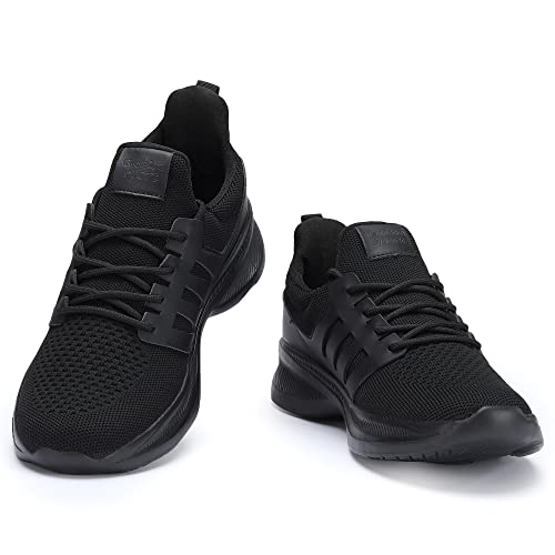 Image of Casbeam Mens Running Shoes Comfortable Lightweight Breathable Walking Shoes Lace-up Shoes Mesh Workout Casual Sports Shoes
