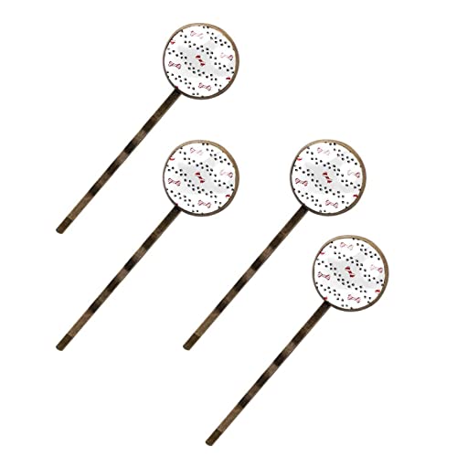 Lot de 4 épingles à cheveux patte d'os blanches pour coiffure femme