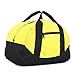 12" Mini Two Tone Duffle Bag in Gold Yellow