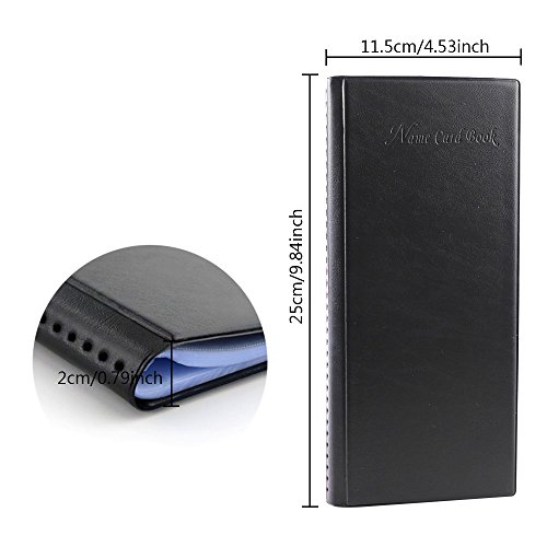Organizador de cartões de visita da JPSOR, pasta de cartão de visita, 340 cartões, pasta de cartão d